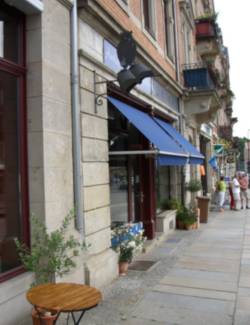 side view of the former book shop