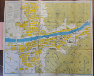 Stadtplan von Heidelberg.