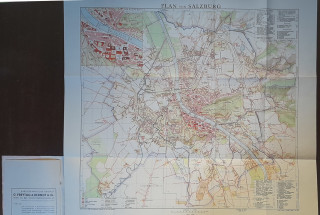 Stadtplan von Salzburg.,