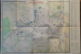 Stadtplan Freiberg.