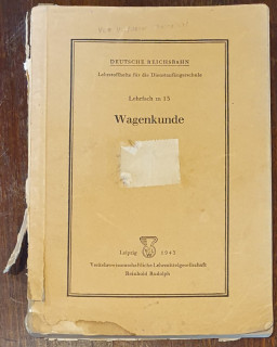 Deutsche Reichsbahn (Hrsg.): Wagenkunde.