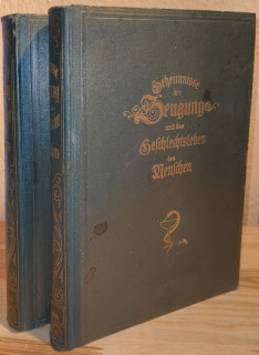 Kress, Dr. med.: Geheimnisse der Zeugung und das Geschlechtsleben des Menschen. Entwicklungsgeschichte, Schwangerschaft und Geburt, Krankheiten der Wöchnerinnen, Kinderkrankheiten und deren Behandlung, Geschlechtskrankheiten, deren Gefahren und Verhütung. Nach der neuesten Erfahrungen der medizinischen Wissenschaft unter Berücksichtigung der aerzneilosen Heilweise nebst Pflanzen-Heilkunde dargestellt für Nichtstudierte. In 2 Bänden.