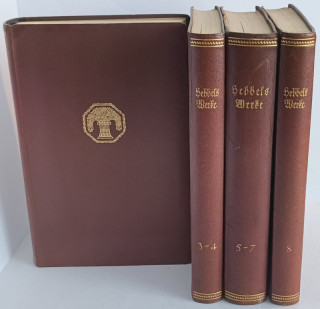 Hebbel, Friedrich: Werke. Teile 1–8 in 4 Büchern.