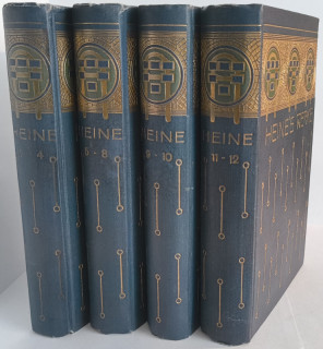 Heine, Heinrich: Sämtliche Werke in 12 Bänden (in 4 Büchern).