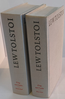 Tolstoi, Lew: Krieg und Frieden. 4 Bücher in 2 Bänden.