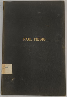 Fiebig, Paul: Der Menschensohn. Jesu Selbstbezeichnung, mit besonderer Berücksichtigung des aramäischen Sprachgebrauches für „Mensch“.