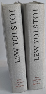 Tolstoi, Lew: Krieg und Frieden. 4 Bücher in 2 Bänden.