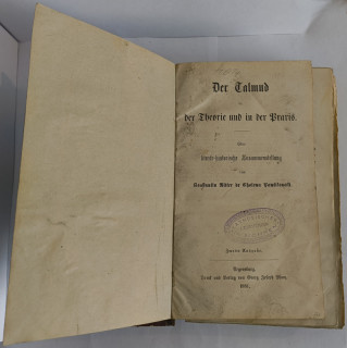 Cholewa-Pawlikowski, Konstantin Ritter de: Der Talmud in der Theorie und in der Praxis. Eine literar-historische Zusammenstellung.