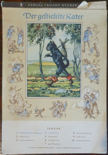 Märchen-Kalender. Der gestiefelte Kater. Abreißkalender.