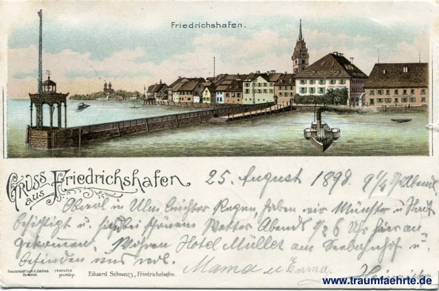 Ansichtskarte Bodenseeufer in Friedrichshafen &Gemeinde