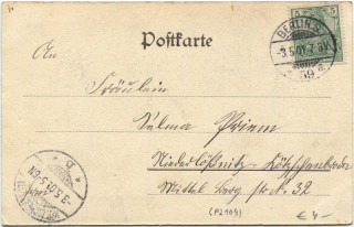 image of the back side of article no. P 2104