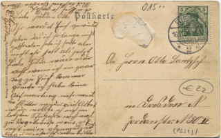 image of the back side of article no. P 2213