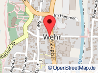 Karte von Wehr (Stadt)