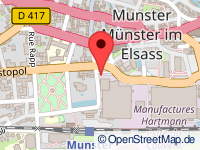 Karte von Münster im Elsass / Munster