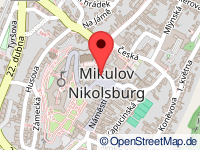 Karte von Nikolsburg / Mikulov