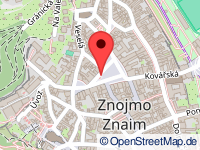 map of Znojmo / Znaim (city)