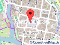 Karte von Budweis / České Budějovice