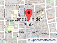 Karte von Landau in der Pfalz
