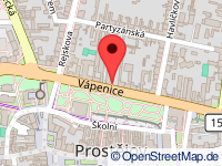 map of Prostějov / Proßnitz (city)