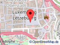 Karte von Stadt Luxemburg / Stad Lëtzebuerg / Ville de Luxembourg