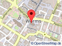 Karte von Worms
