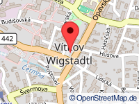 map of Vítkov / Wigstadtl (city)