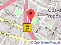 Karte von Troppau / Opava