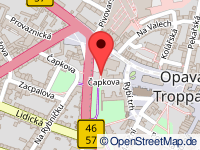 map of Opava / Troppau