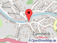 Karte von Senftenberg / Žamberk