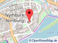 Karte von Nimburg / Nymburk (Stadt)