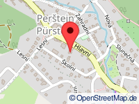 Karte von Pürstein / Perštejn (Gemeinde)