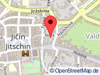 Karte von Jitschin / Gitschin / Jičín