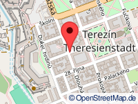 Karte von Theresienstadt / Terezín (Stadt)