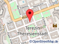 map of Terezín / Theresienstadt (city)
