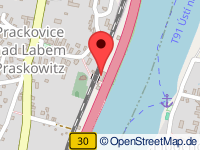map of Prackovice nad Labem / Praskowitz (municipality)