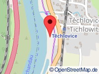 map of Těchlovice nad Labem / Tichlowitz