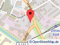 Karte von Zittau / Zittawa