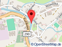 map of Raspenava / Raspenau (city)