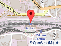 map of Zittau / Zittawa