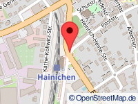 Karte von Hainichen / Gellertstadt