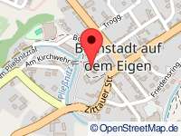 map of Bernstadt a. d. Eigen / Bjernadźicy (municipality)