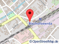 map of Bischofswerda / Biskopicy (city)