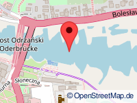 Karte von Crossen an der Oder / Krosno Odrzańskie