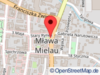 Karte von Mielau / Mława / Mlave / מלאווע